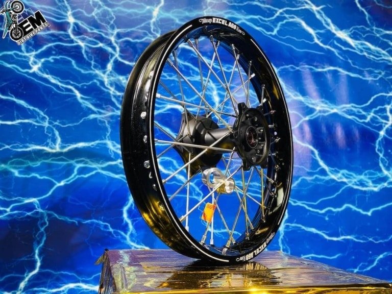 Dirt Bike Excel Wheel Set Complete A60 Rims & Billet OEM Hubs