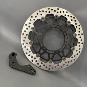 Kawasaki 1996 KX250 Supermoto Front Brake: Oversized Rotor Upgrade
