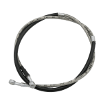 SWM500 Front Brake Line Hose: Black Steel Braided