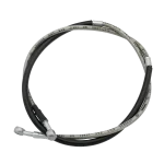 Honda 1998 XR400R Front Brake Line Hose: Black Steel Braided