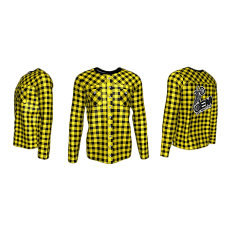 Suzuki Rider Flannel Jersey -  Gear (Yellow)