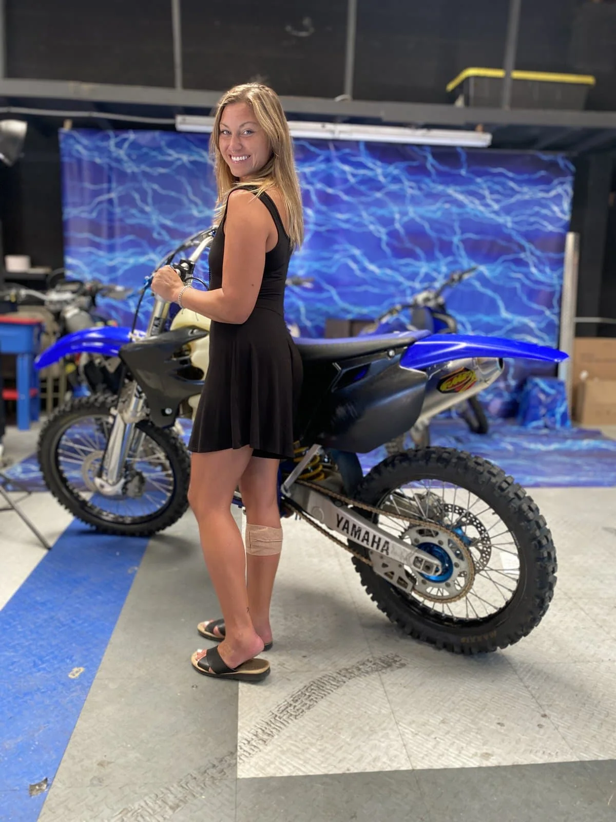 dirt bike girl on a yamaha yz250f