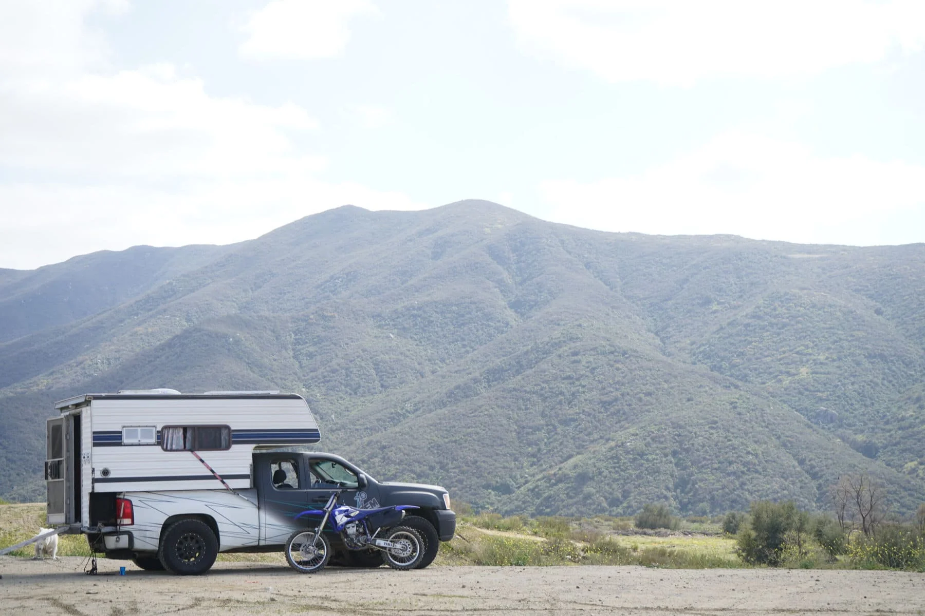 dirt bike camper set up