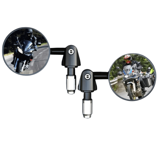 Dirt Bike Mirrors Supermoto Dual Sport Street Legal Billet CNC High Visibility