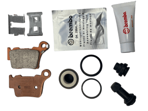 Honda CR250R 2006  Rear Caliper Rebuild Kit -Complete OEM Brake Service Set - Genuine Seals & Pistons