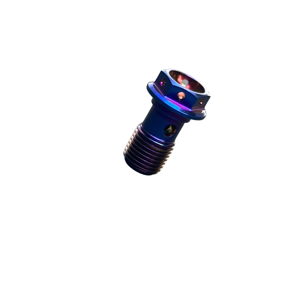 M10x1.0mm Titanium Banjo Brake Bolt full image