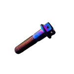 M6 x 20mm Titanium Bolt Screw Hex Head - CAD Size Measurement Drawing