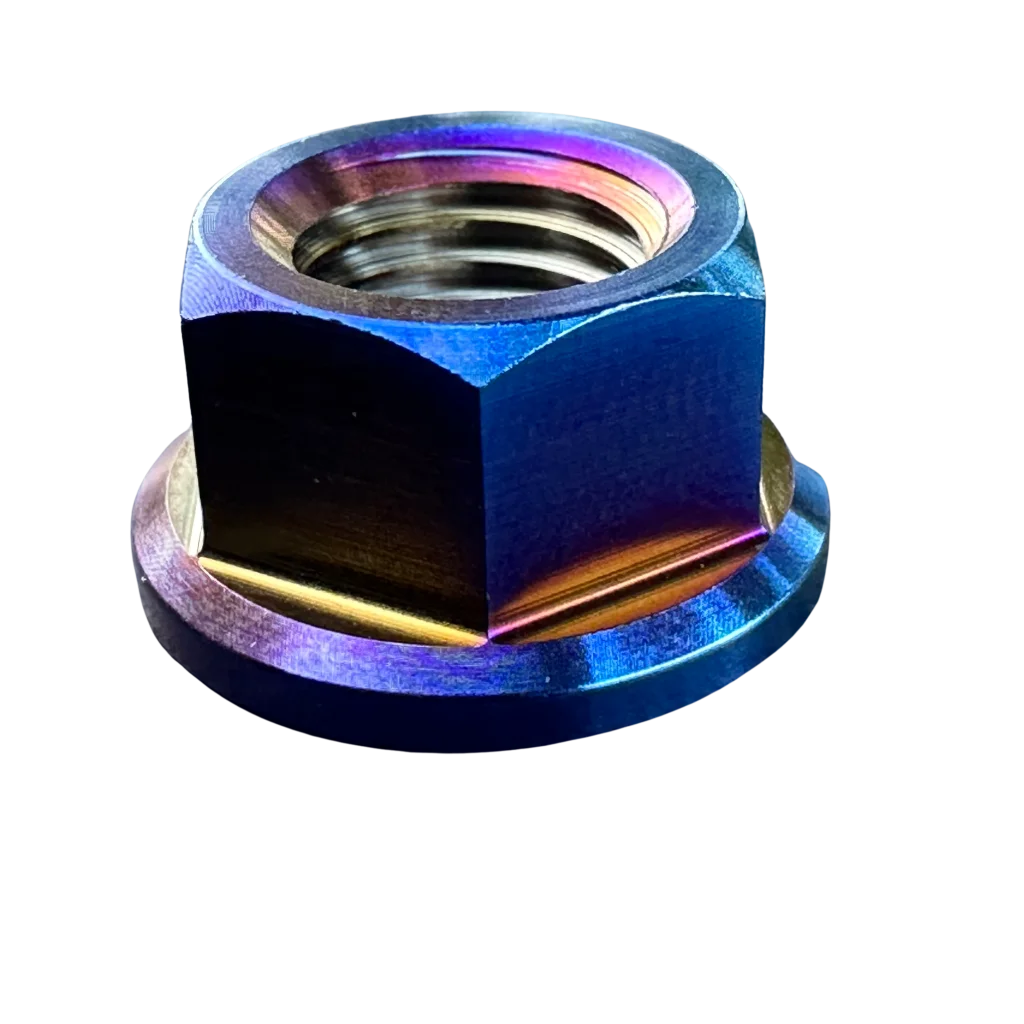 M10 Titanium Nut Flange Head - CAD Drawing Reference full image