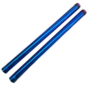 Dirt Bike Fork Lower Tubes TI Nitrate Blue