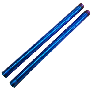 Kawasaki KX100 Fork Lower Tubes TI Nitrate Blue