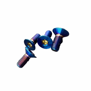 Kawasaki Axle Plate Bolts Titanium 4 pack