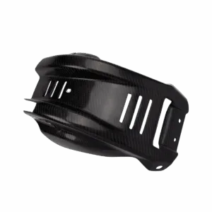 Carbon Frame Guard: Husqvarna WR400 Engine Bash Case Glide Shield