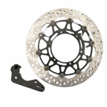Kawasaki KX112 Supermoto Front Brake: Oversized Rotor Upgrade